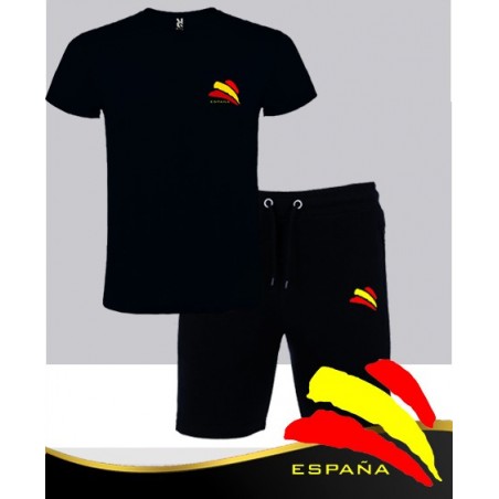 Conjunto Deportivo Verano Hombre Azul Bandera