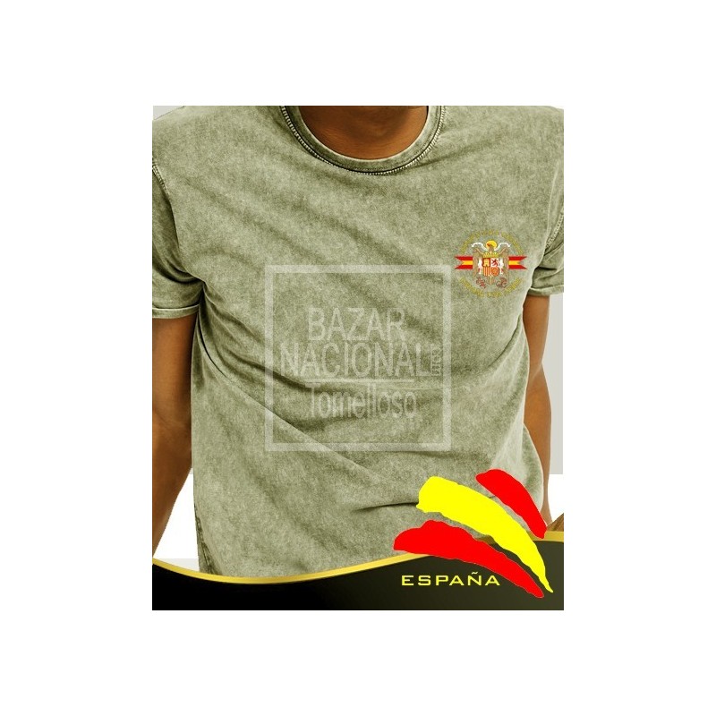 Camiseta degradada verde Águila bolsillo