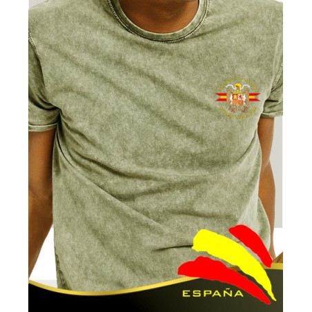 Camiseta degradada verde Águila bolsillo