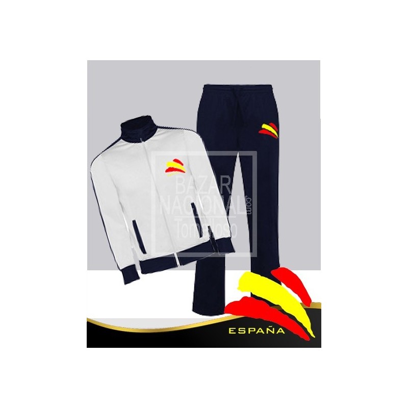 Chandal Azul y Blanco Bandera España