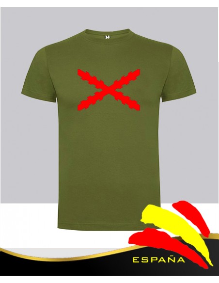 Camiseta Verde Cruz Borgoña Central