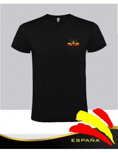 Camiseta Negra Águila Bicéfala Bolsillo