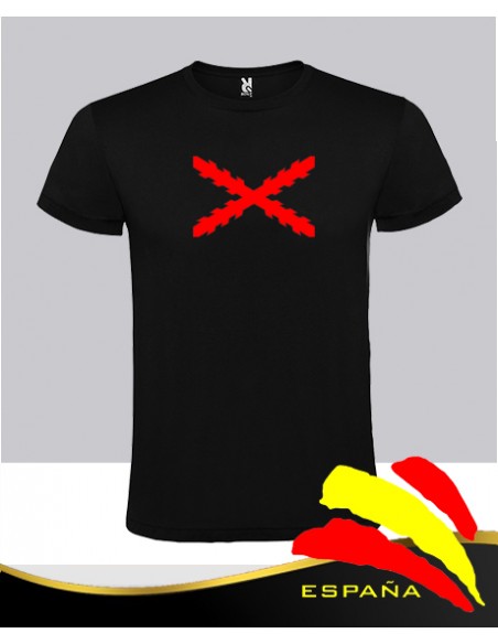 Camiseta Negra Cruz de Borgoña Central