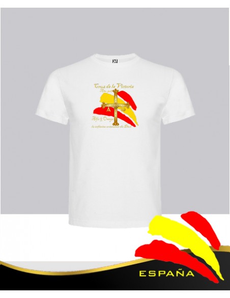 Camiseta Blanca Cruz de la Victoria