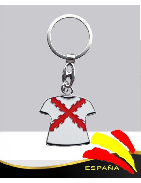 LLAVERO CAMISETA CRUZ BORGOÑA