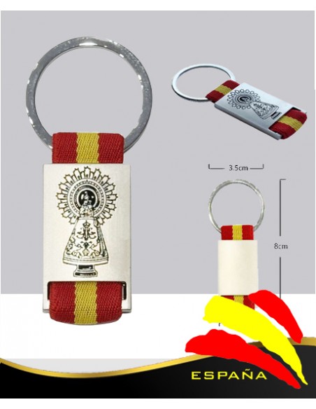 LLAVERO VIRGEN DEL PILAR BANDERA