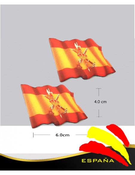 IMÁN BANDERA ESPAÑA LEGIÓN 2 UNDS.