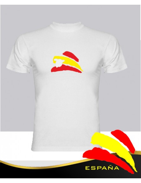 Camiseta Blanca Bandera Mapa