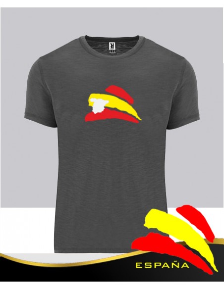 Camiseta Gris Bandera Mapa