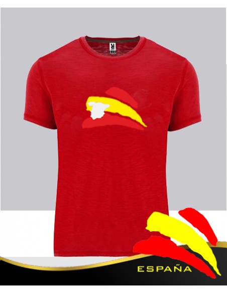 Camiseta Roja Bandera Mapa