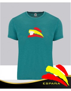 Camiseta Verde Agua Bandera Mapa