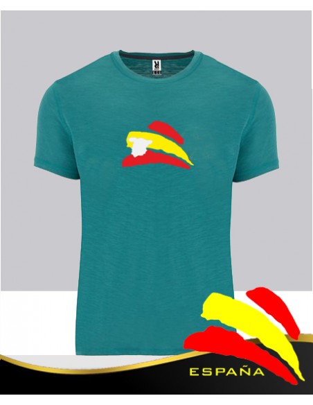 Camiseta Verde Agua Bandera Mapa