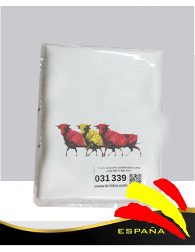 Toalla Ducha Blanca Toros Bandera