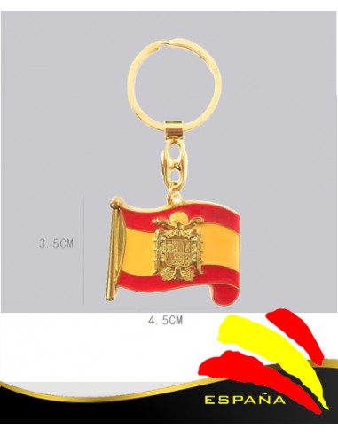 Llavero Metálico Bandera Águila Dorado