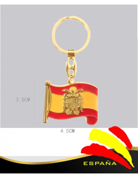 Llavero Metálico Bandera Águila Dorado