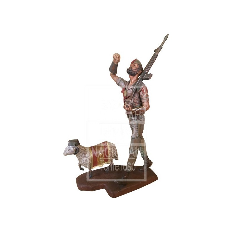 Figura Legionario y Carnero a Color 1.20 mtrs.