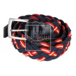 Cinturón Azul Trenzado Bandera 2