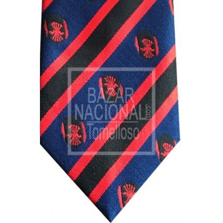 Corbata Azul Marino Cinco Flechas