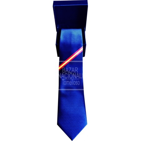 Corbata Azul Marino Bandera de España
