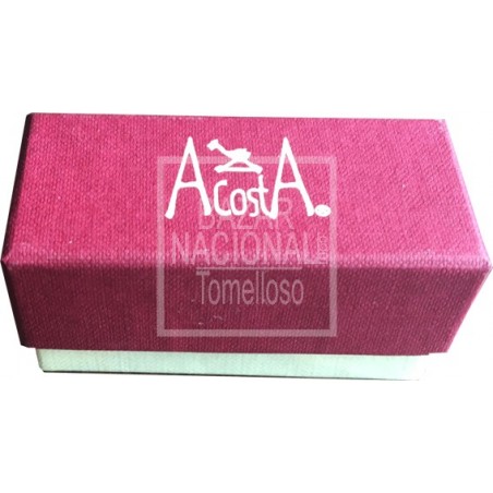 Gemelos Asta de Toro Bandera España Fondo Blanco