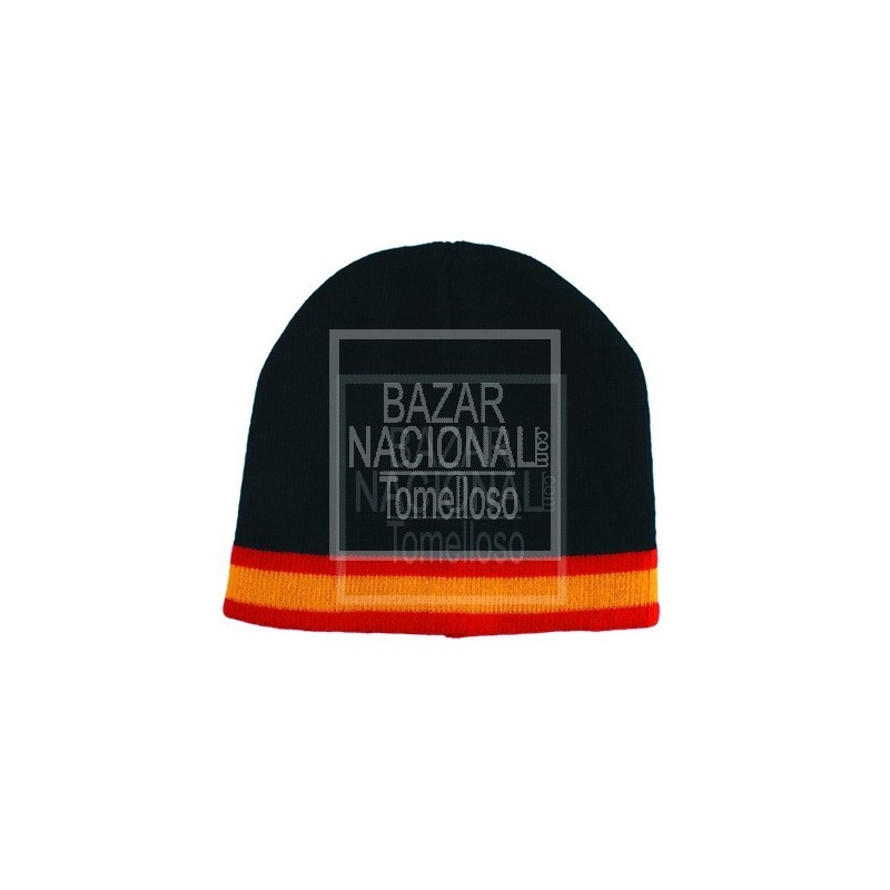 Gorro Azul Marino con Bandera España