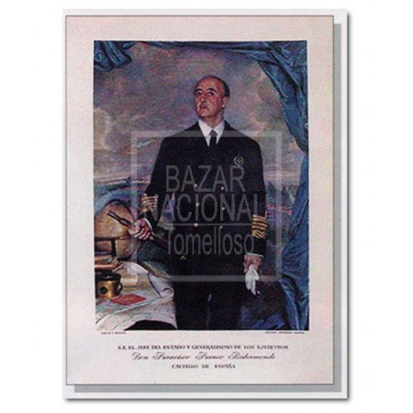 Lámina Francisco Franco Marino 64x88